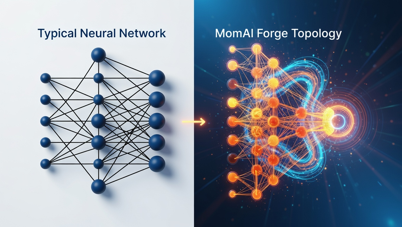 Typisches NN vs MomAI Forge Topologie